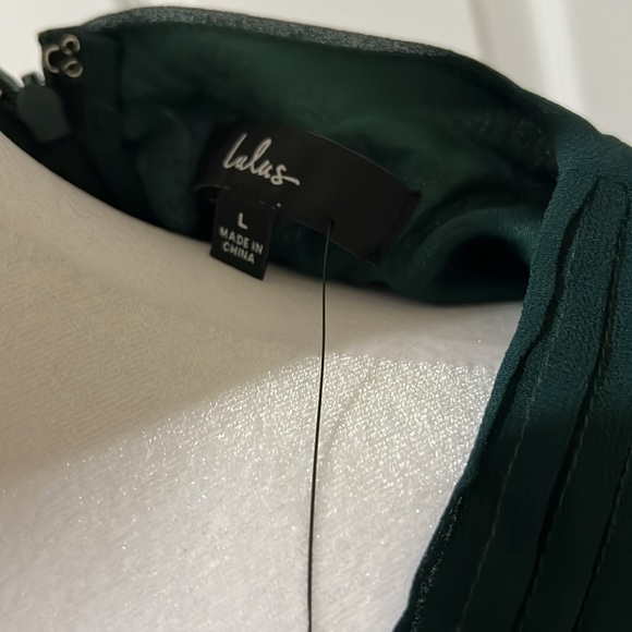 Lulu's Teal Long Sleeve Dress size large nwt - Picture 6 of 9